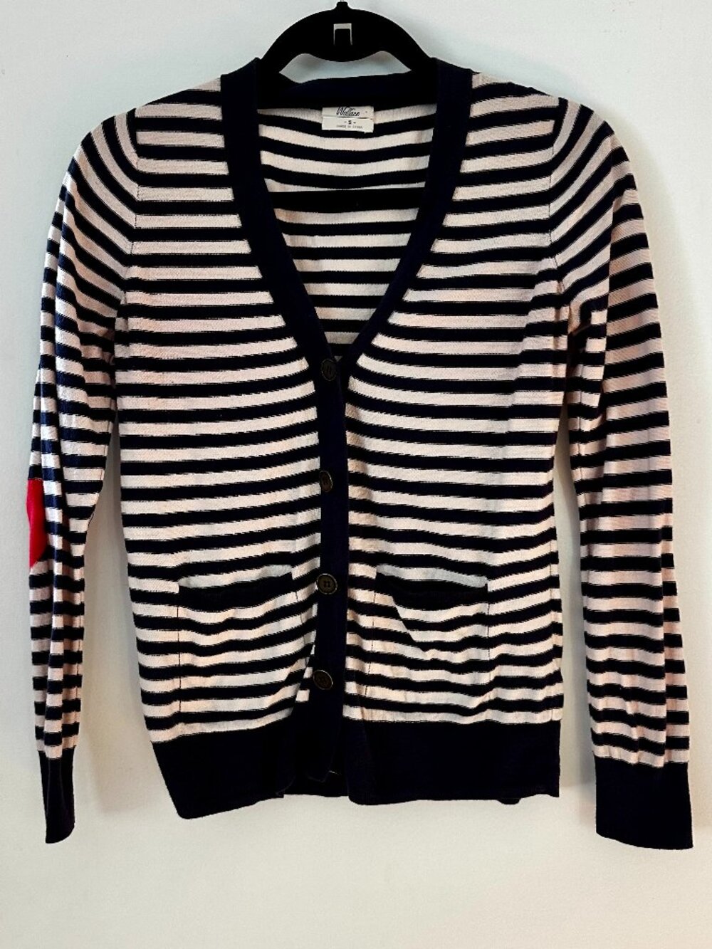 Vintage Madewell Wallace Heart Sleeve Sweater Cardigan sz S